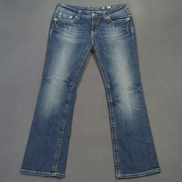 Miss Me Jeans Women's 33 Blue Boot Denim - Picture 2 of 13